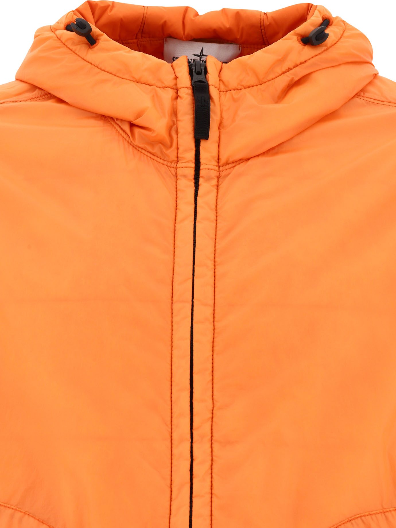 STONE ISLAND Orange Micro Yarn windbreaker jacket